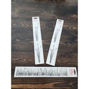 Mrs. Grossman's Lot - 3 Retired Stickers SEALED Sets Grass Cattail Border #21